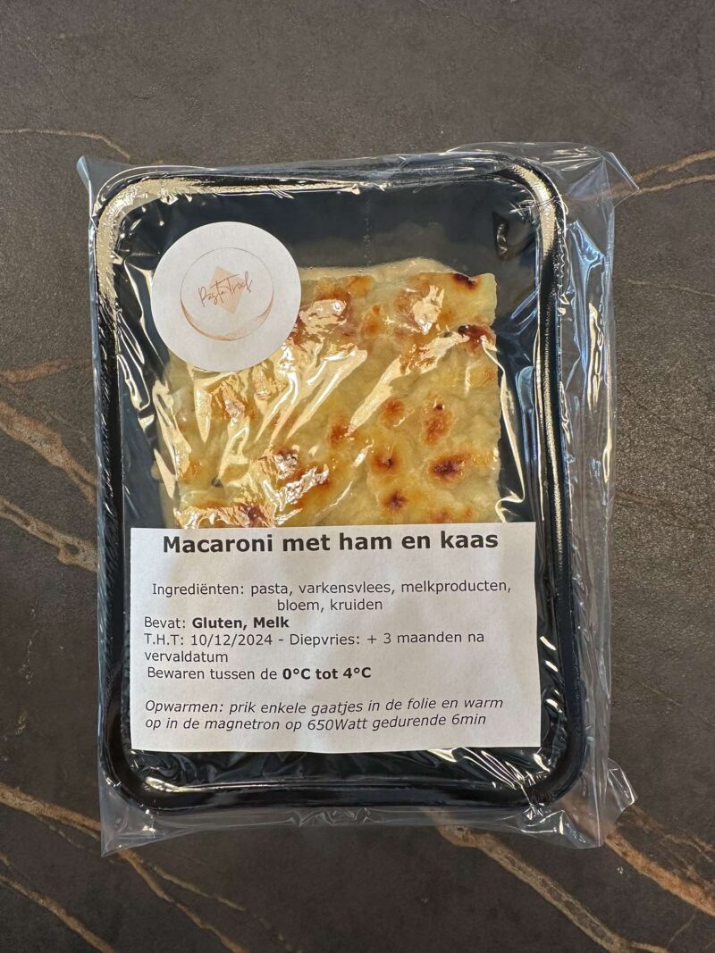 Macaroni met ham en kaas